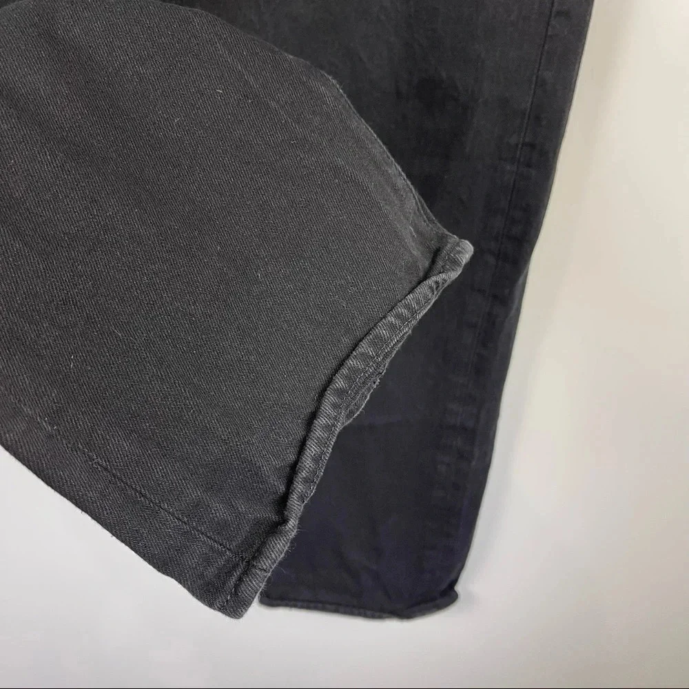 Levi's Black Classic 501 Straight Leg Button Fly Jeans Size 40x30